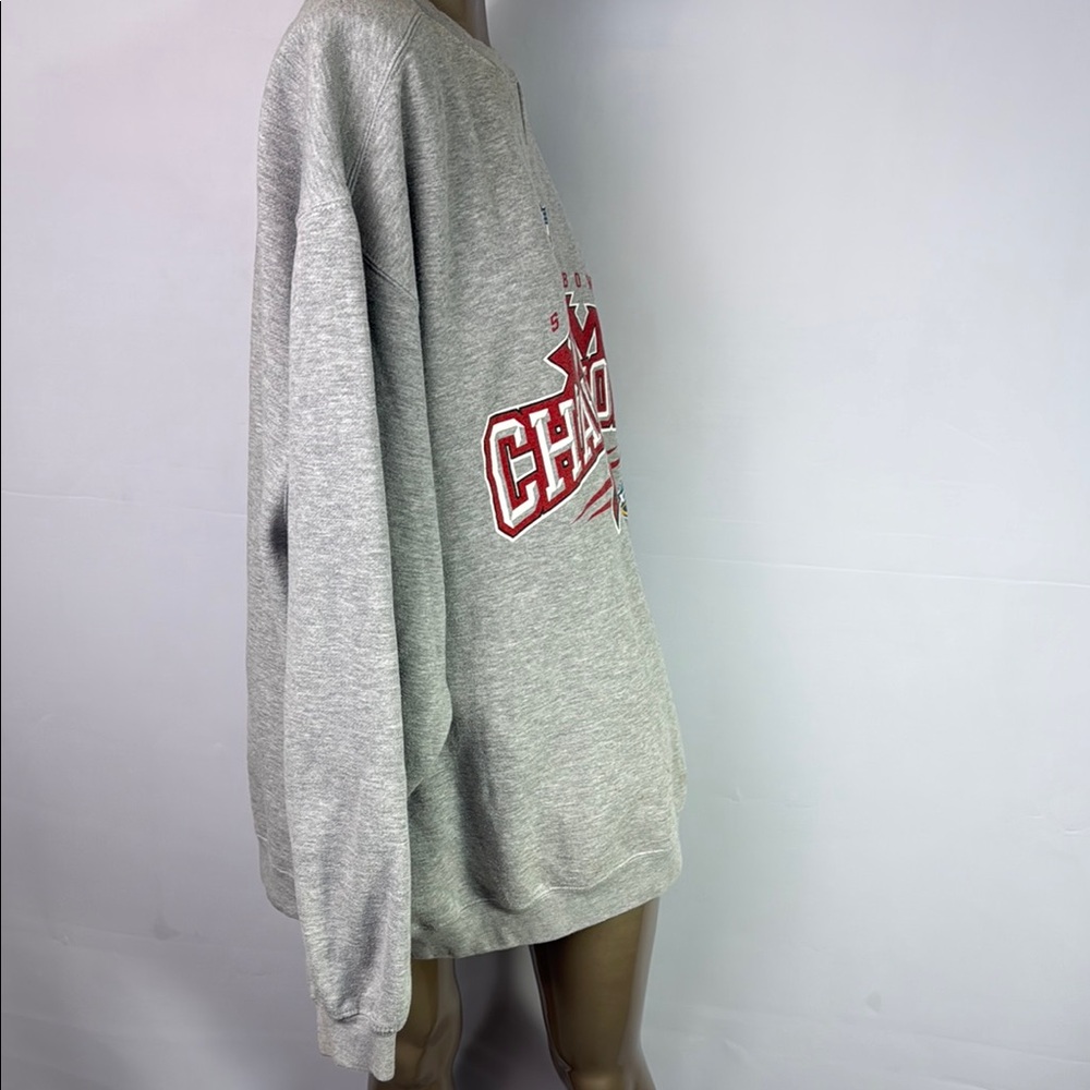 Vintage Reebok Mens 2003 Super Bowl XXXVII 37 Tampa Bay Buccaneers Sweatshirt - Picture 5 of 8